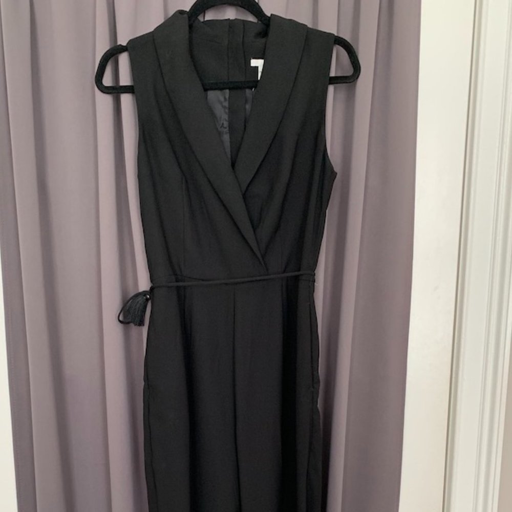 H&M Black Jumpsuit with Tassel Belt